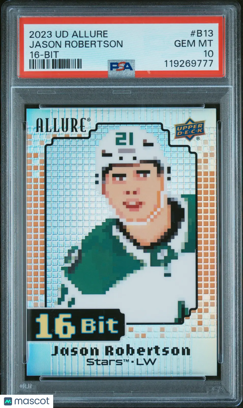 2023 Upper Deck Allure 16-Bit Jason Robertson SSP PSA 10 Dallas Stars 