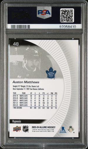 2023 Upper Deck Allure Auston Matthews Hypnosis PSA 10 