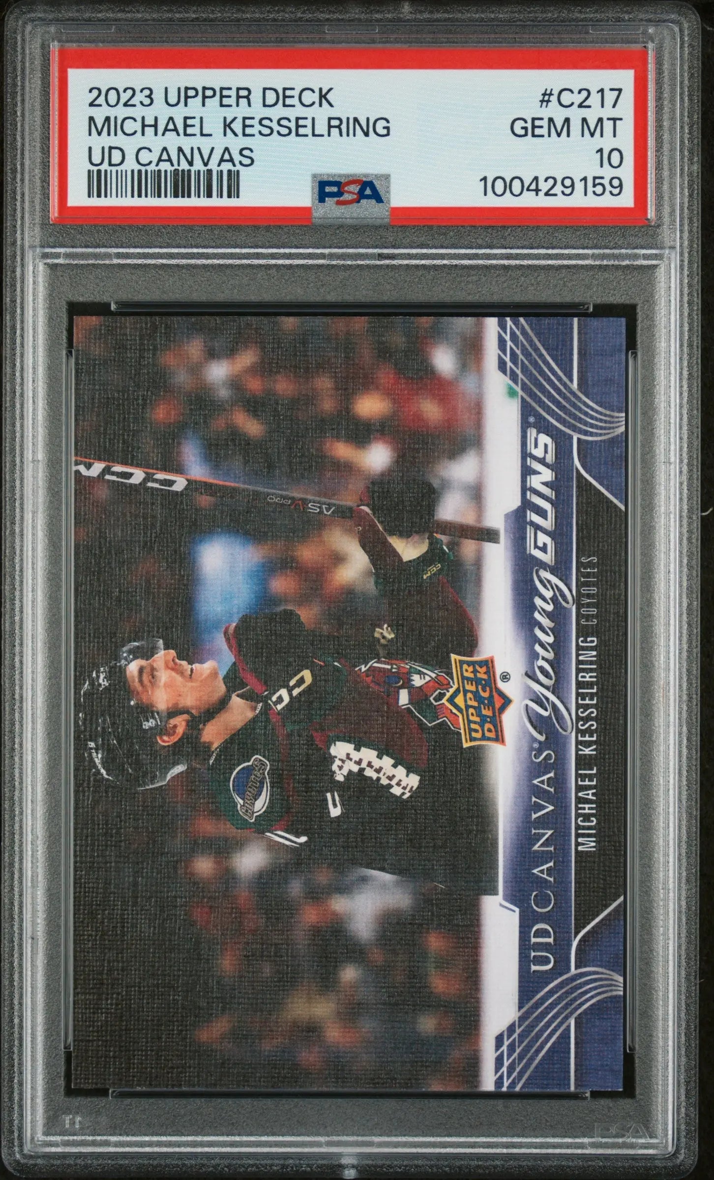 2023 Upper Deck Canvas Series 2 Young Guns Rookie Michael Kesselring RC PSA 10 