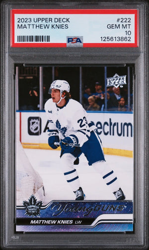 2023 Upper Deck Series 1 Young Guns Rookie Matthew Knies PSA 10 