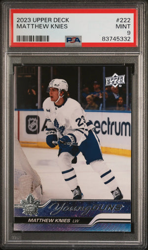 2023 Upper Deck Series 1 Young Guns Rookie Matthew Knies RC PSA 9 