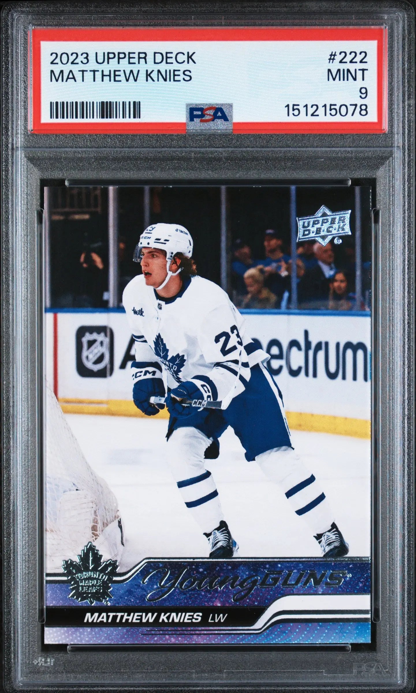 2023 Upper Deck Series 1 Young Guns Rookie Matthew Knies RC PSA 9 