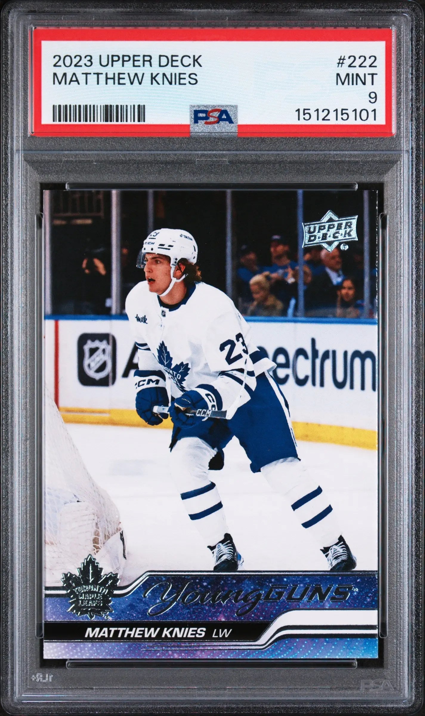 2023 Upper Deck Series 1 Young Guns Rookie Matthew Knies RC PSA 9 