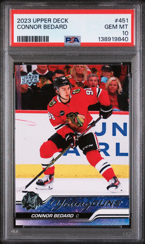 2023 Upper Deck Series 2 Young Guns Rookie Connor Bedard RCPSA 10 