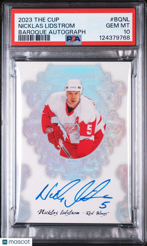 2023 Upper Deck The Cup Baroque Autographs Auto Nicklas Lidstrom  PSA 10 