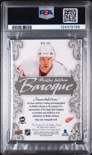 2023 Upper Deck The Cup Baroque Autographs Auto Nicklas Lidstrom  PSA 10 