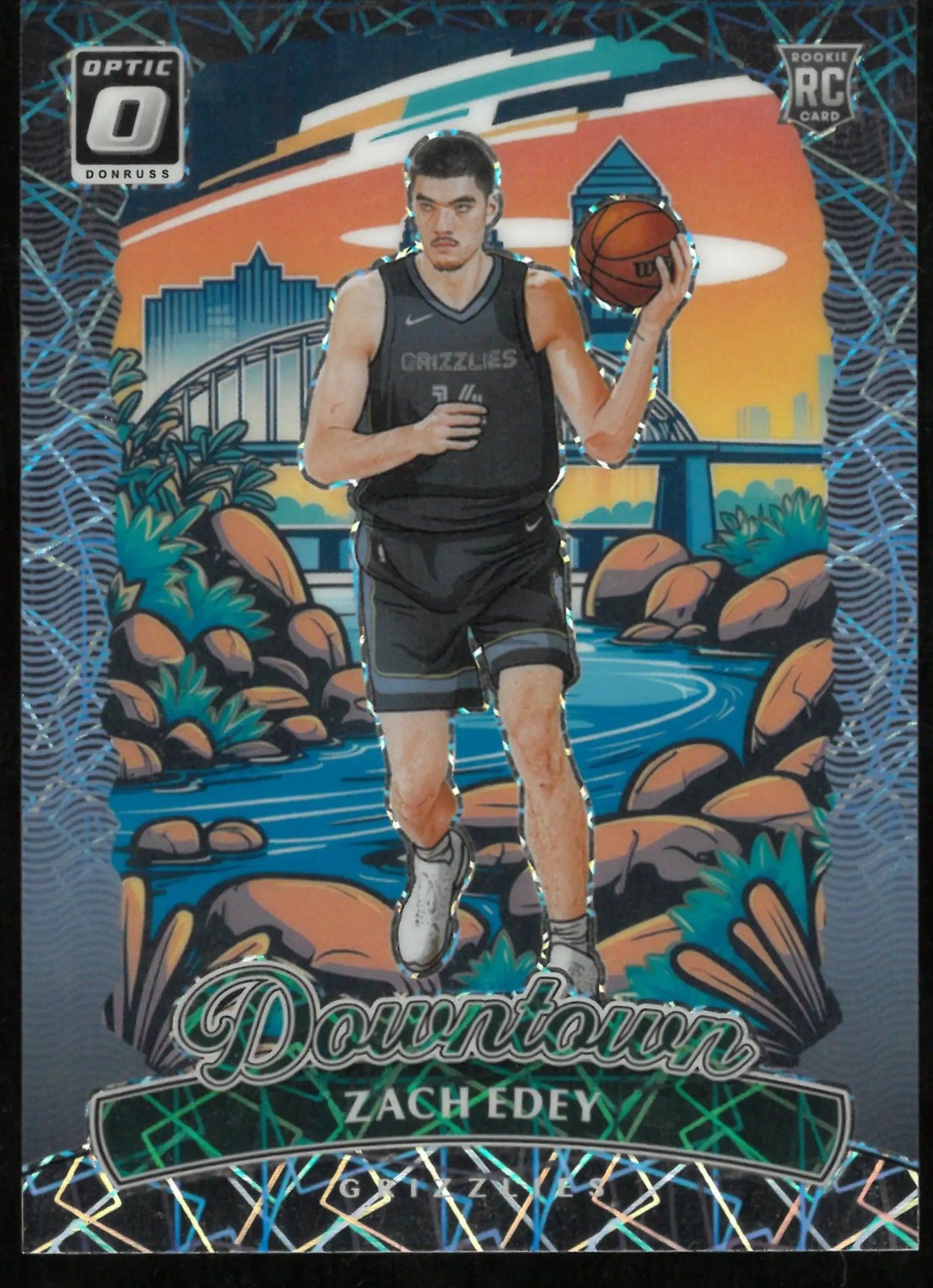 2024-25 Donruss Optic Basketball Zach Edey  RC Rookie Downtown! 
