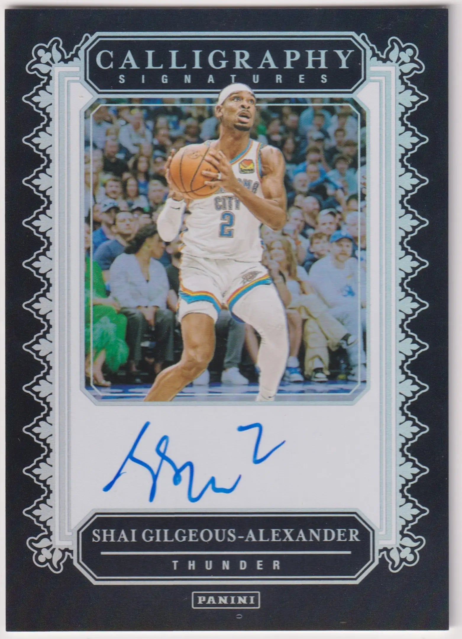 2024-25 Panini Calligraphy Signatures Autograph Shai Gilgeous-Alexander Auto 