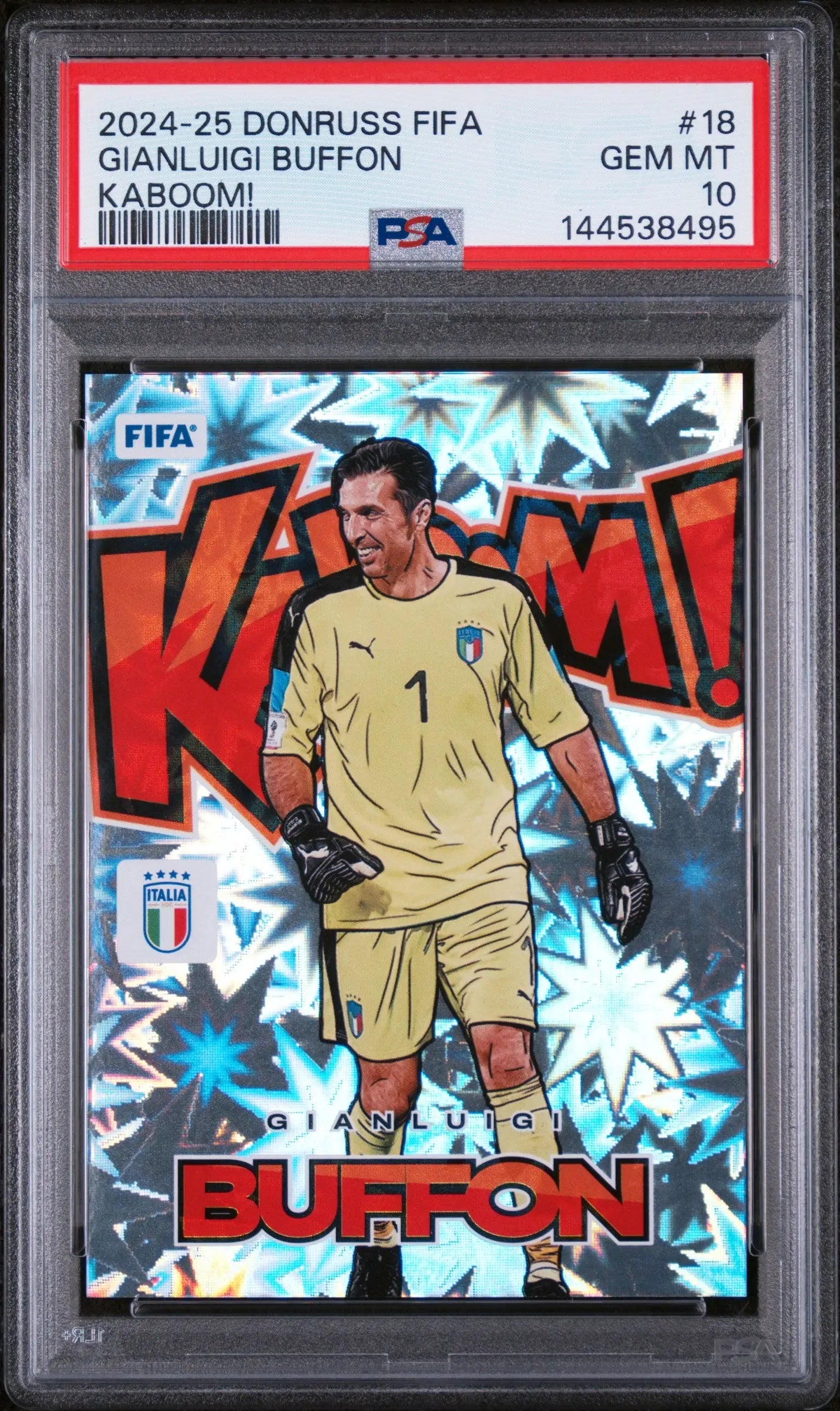 2024-25 Panini Donruss FIFA Kaboom! Gianluigi Buffon #18 PSA 10 