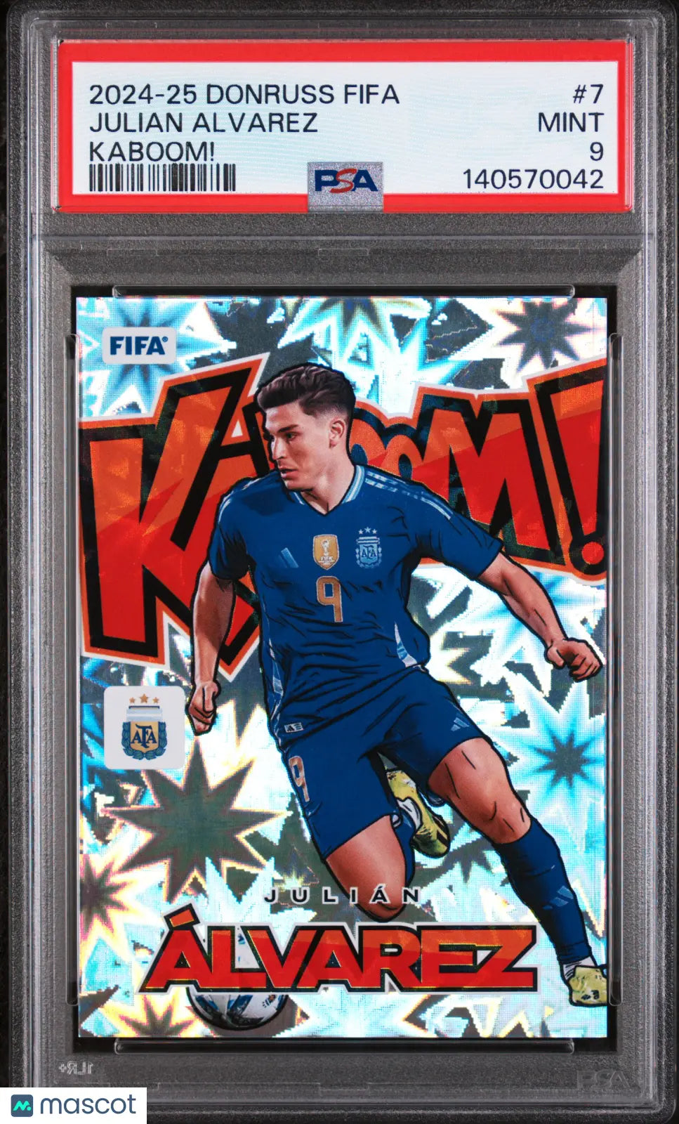 2024-25 Panini Donruss FIFA Kaboom! Julian Alvarez  PSA 9 