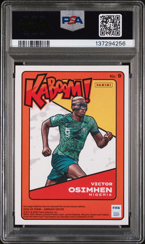 2024-25 Panini Donruss FIFA Kaboom! Victor Osimhen #9 PSA 8 