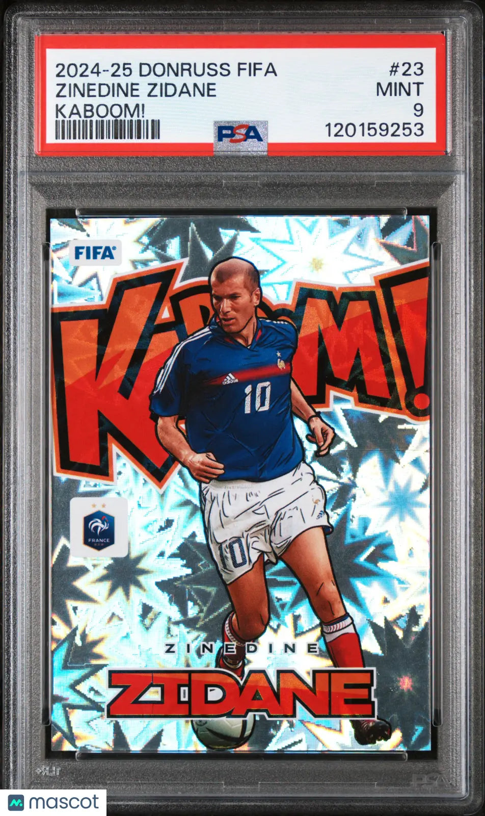 2024-25 Panini Donruss FIFA Kaboom! Zinedine Zidane #23 PSA 9 