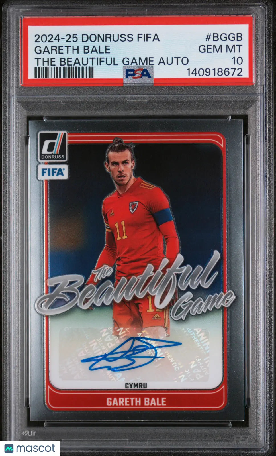 2024-25 Panini Donruss FIFA The Beautiful Game Autograph Auto Gareth Bale PSA 10 
