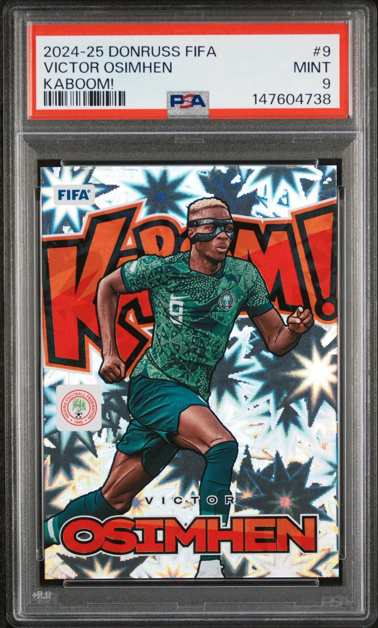 2024-25 Panini Donruss Fifa Kaboom! Victor Osimhen PSA 9 