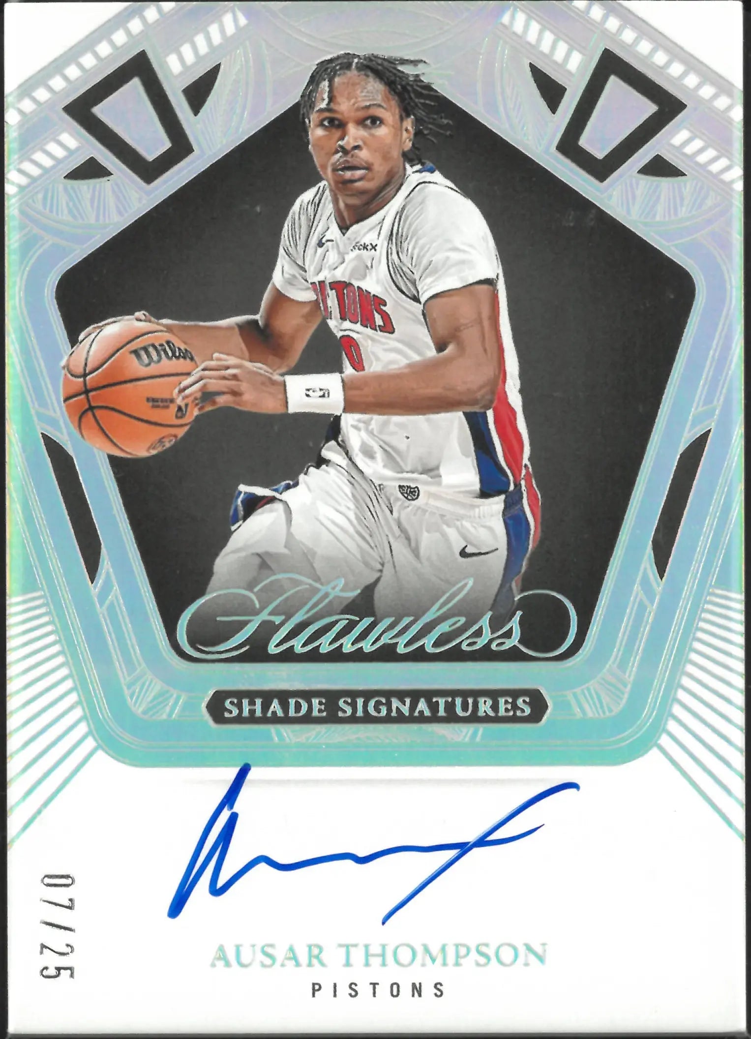 2024-25 Panini Flawless Basketball Shade Signatures Auto Ausar Thompson /25 