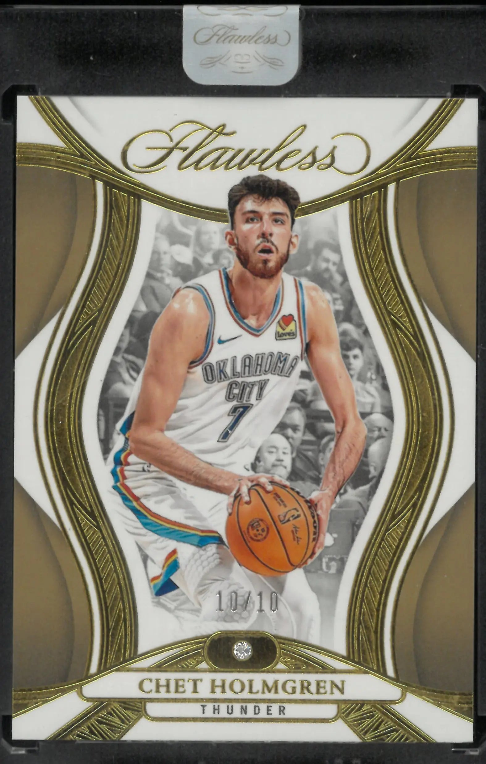 2024-25 Panini Flawless Diamond Chet Holmgren Gold /10 