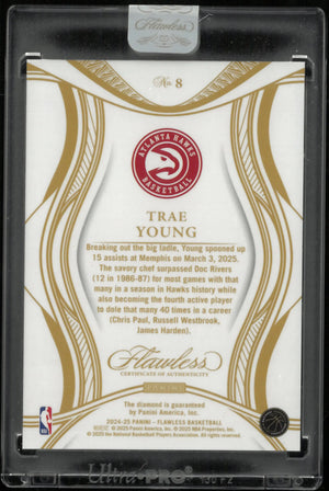 2024-25 Panini Flawless Diamond Trae Young /20 