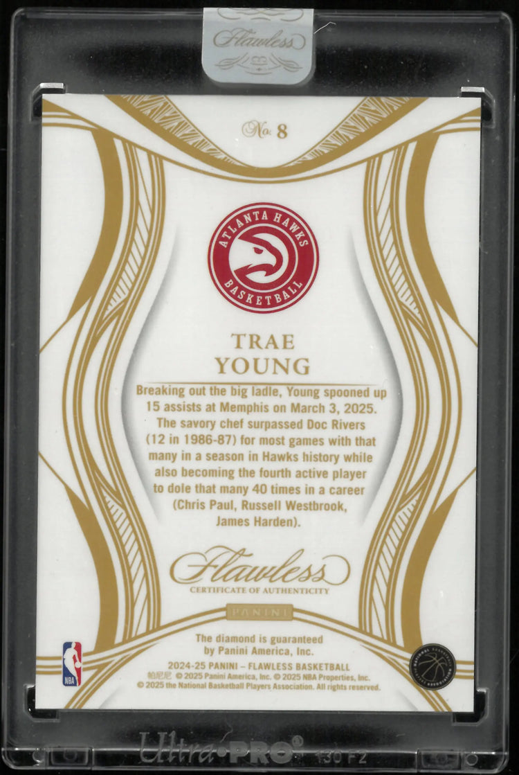 2024-25 Panini Flawless Diamond Trae Young /20 