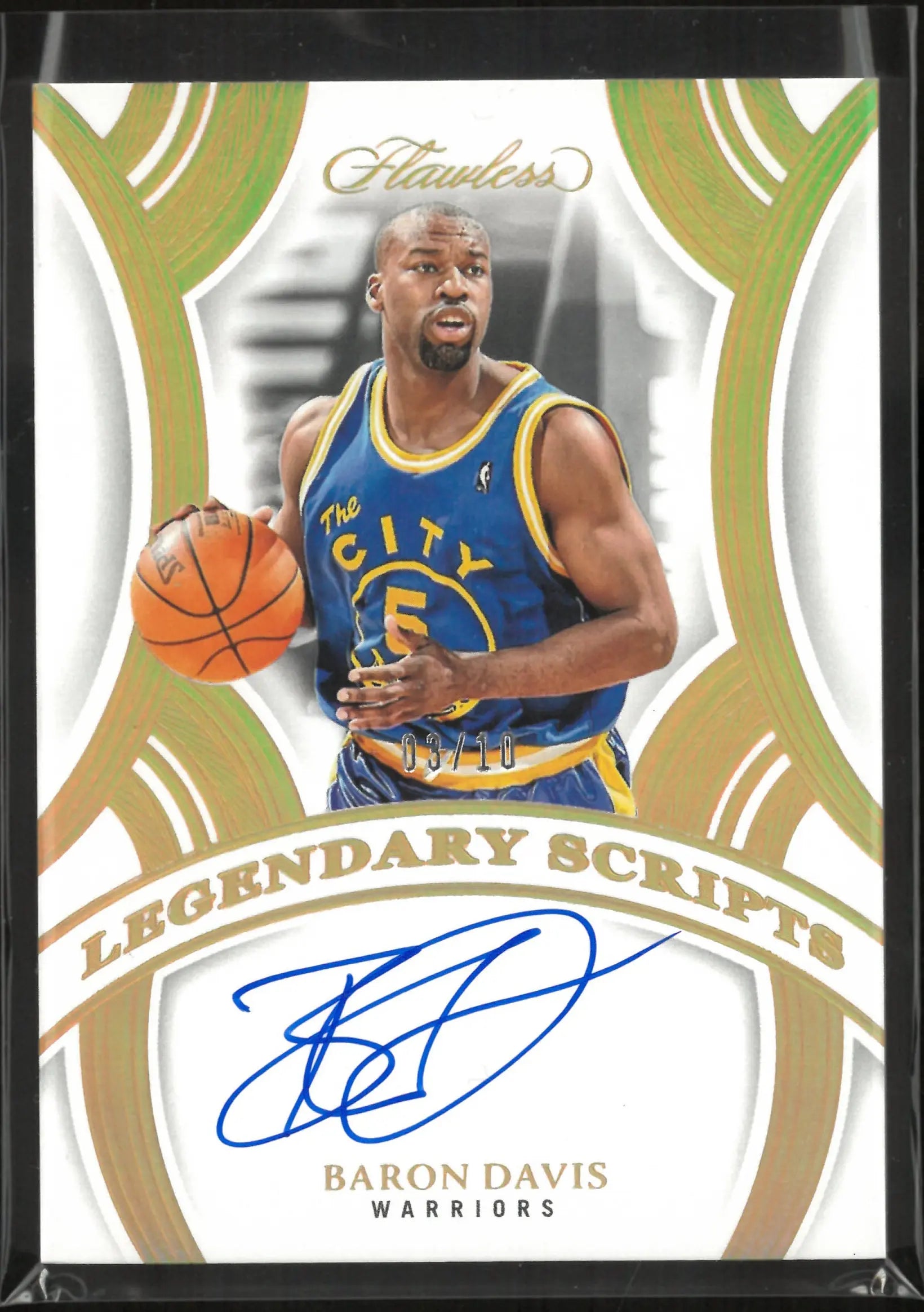 2024-25 Panini Flawless Legendary Scripts Autograph Baron Davis Auto /10 