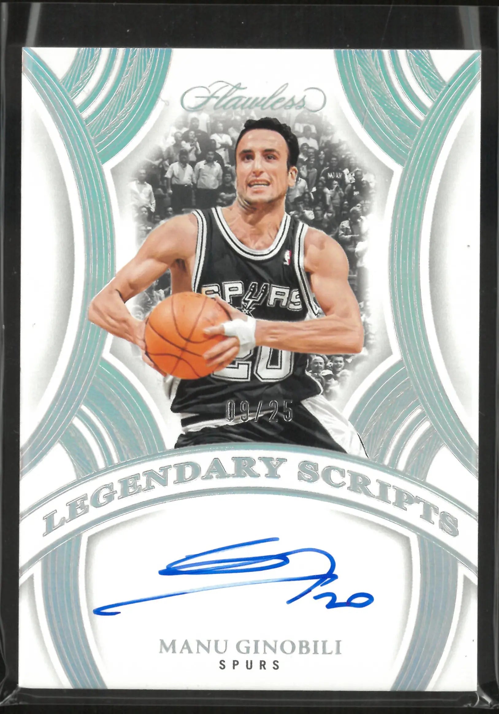2024-25 Panini Flawless Legendary Scripts Autograph Manu Ginobili Auto /25 
