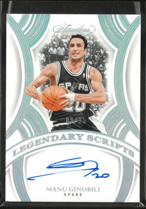 2024-25 Panini Flawless Legendary Scripts Autograph Manu Ginobili Auto /25 