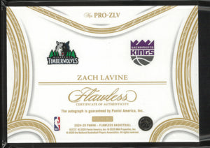 2024-25 Panini Flawless Progressions Autograph Zach Lavine Auto Red /15 