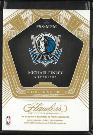2024-25 Panini Flawless Shade Signatures Autograph Michael Finley Auto /25 