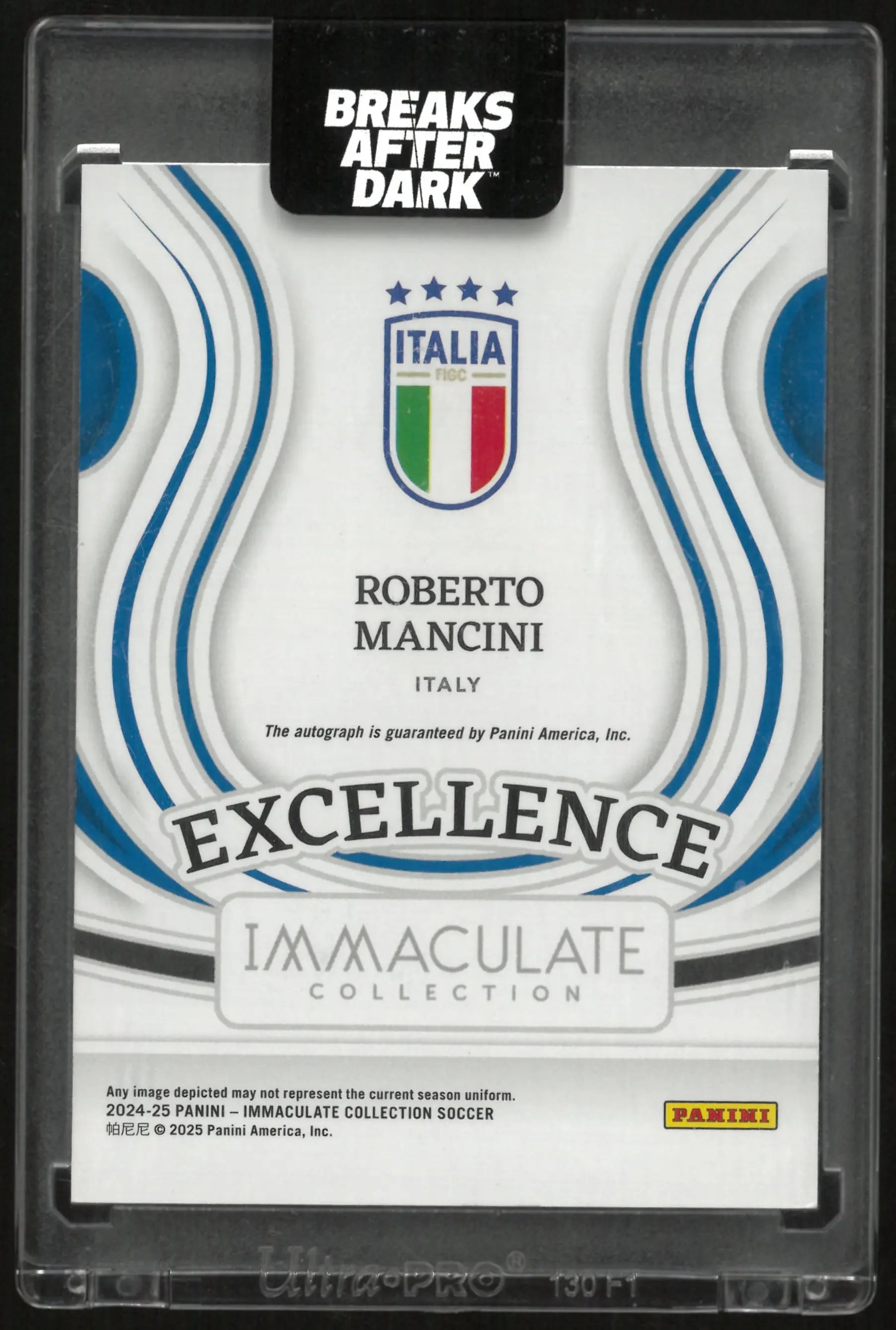 2024-25 Panini Immaculate Collection Excellence Roberto Mancini Autograph /25 