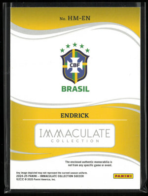 2024-25 Panini Immaculate Collection Heralded Material Patch Endrick /25 