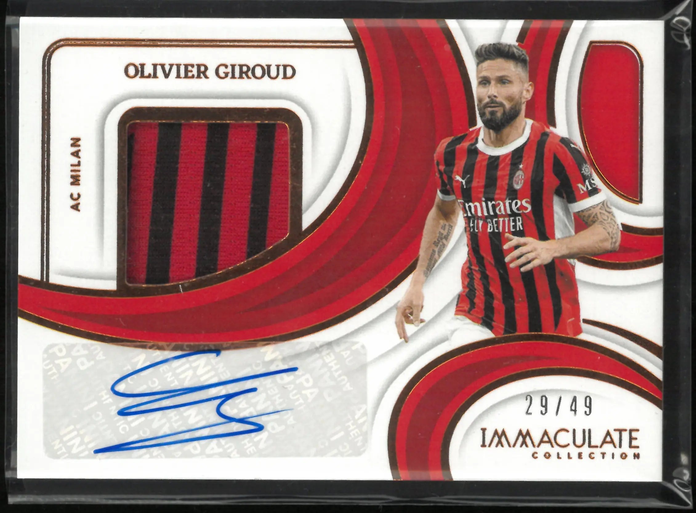 2024-25 Panini Immaculate Olivier Giroud Patch Autograph Auto /49 