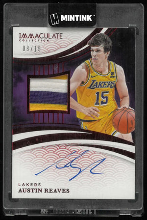 2024-25 Panini Immaculate Patch Autograph Austin Reaves Auto Red /15 