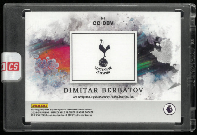 2024-25 Panini Impeccable Premier League Canvas Creations Auto Dimitar Berbatov /49 