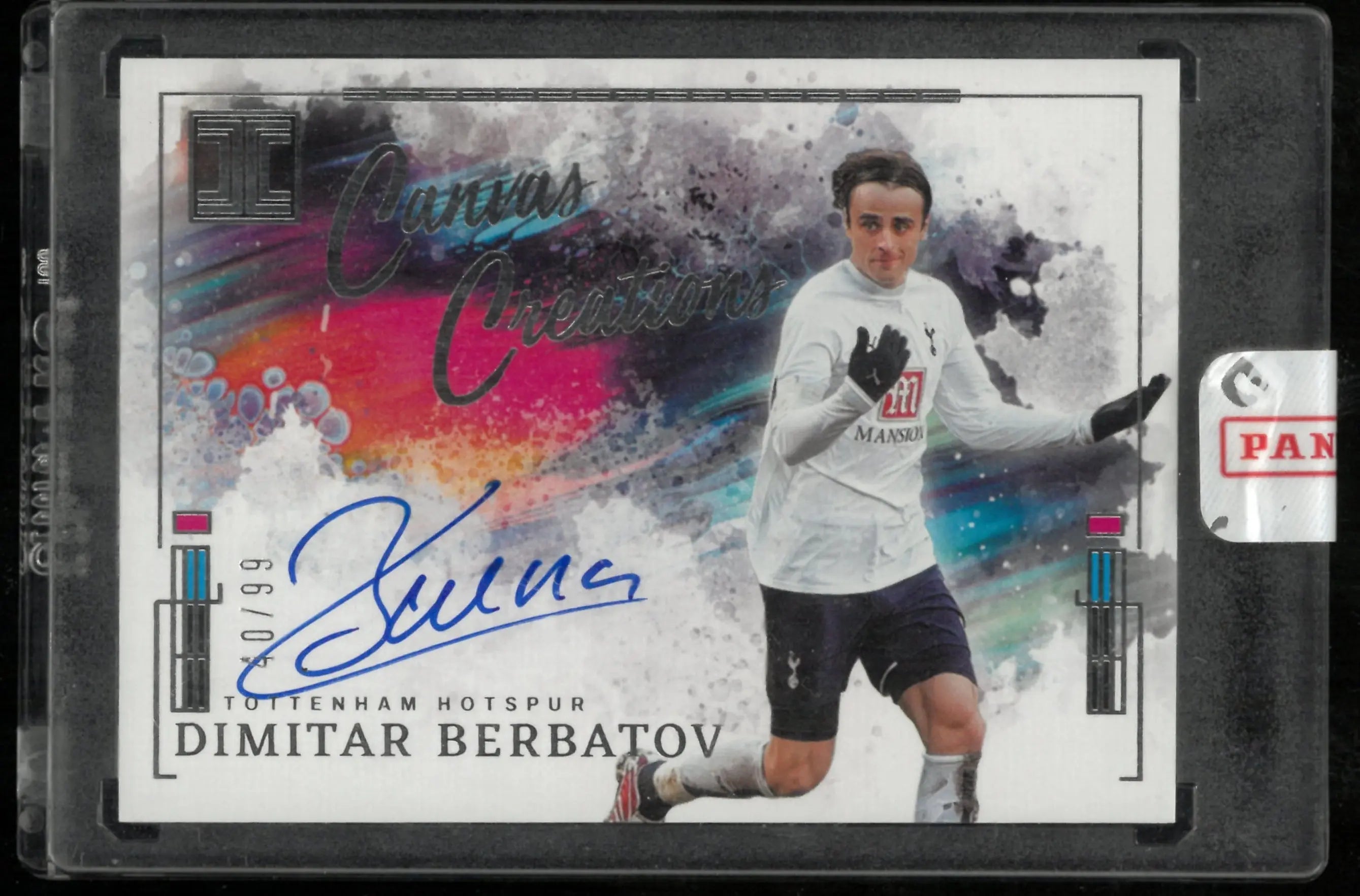 2024-25 Panini Impeccable Premier League Canvas Creations Auto Dimitar Berbatov /99 