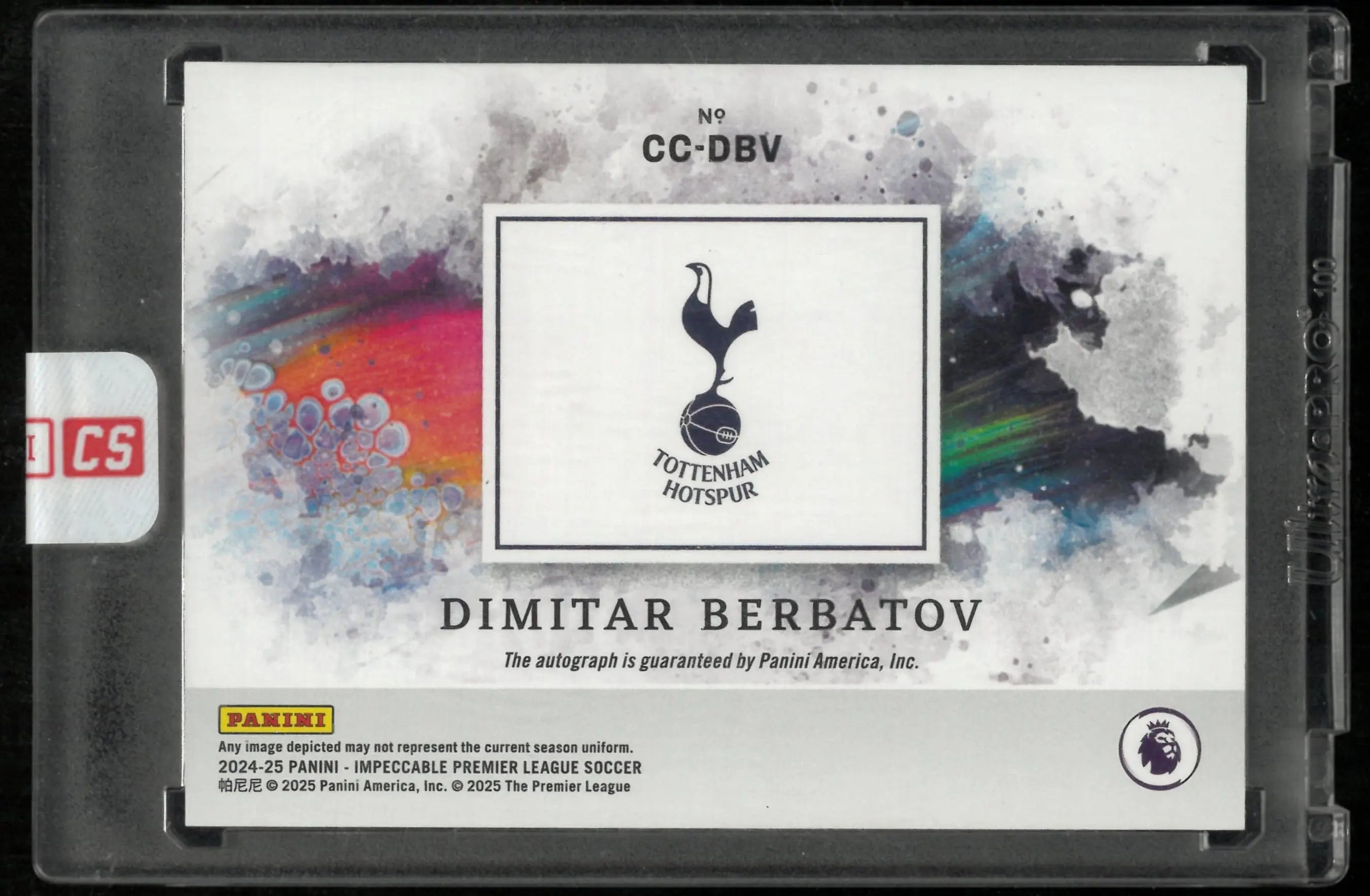 2024-25 Panini Impeccable Premier League Canvas Creations Auto Dimitar Berbatov /99 