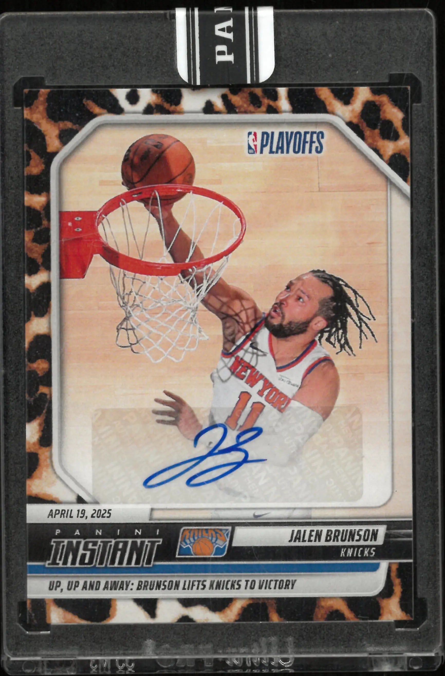 2024-25 Panini Instant Jalen Brunson Autograph Auto Jaguar /10 