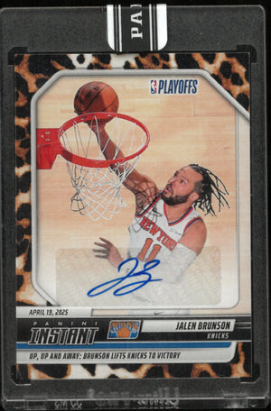 2024-25 Panini Instant Jalen Brunson Autograph Auto Jaguar /10 