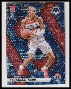 2024-25 Panini Mosaic Rookie Alexandre Sarr Navy Fast Break RC 