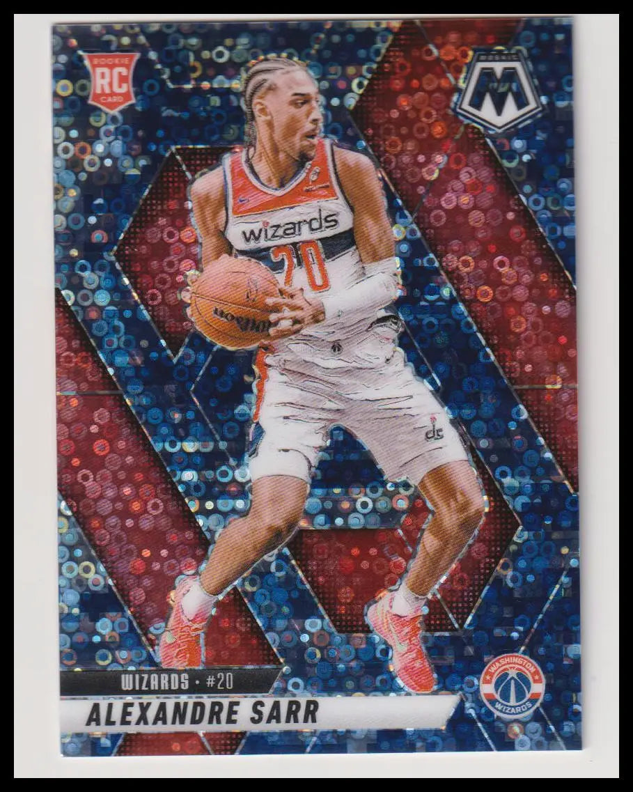 2024-25 Panini Mosaic Rookie Alexandre Sarr Navy Fast Break RC 