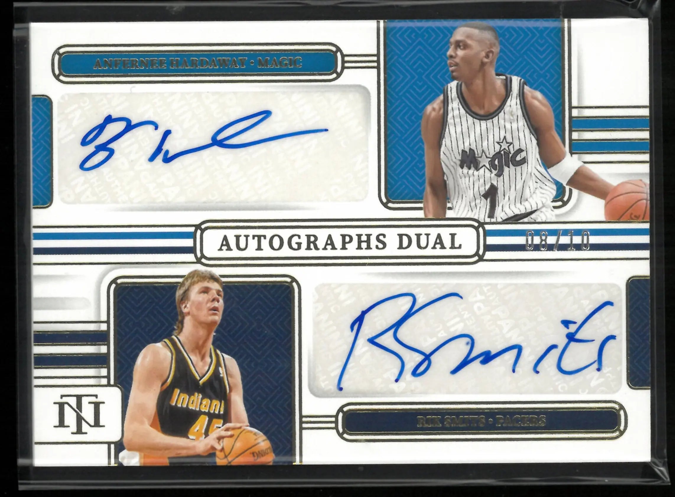 2024-25 Panini National Treasure Dual Auto A. Hardaway R. Smits Auto/10 