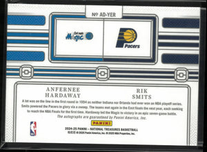 2024-25 Panini National Treasure Dual Auto A. Hardaway R. Smits Auto/10 
