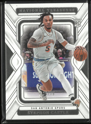 2024-25 Panini National Treasure Stephon Castle Rookie RC 