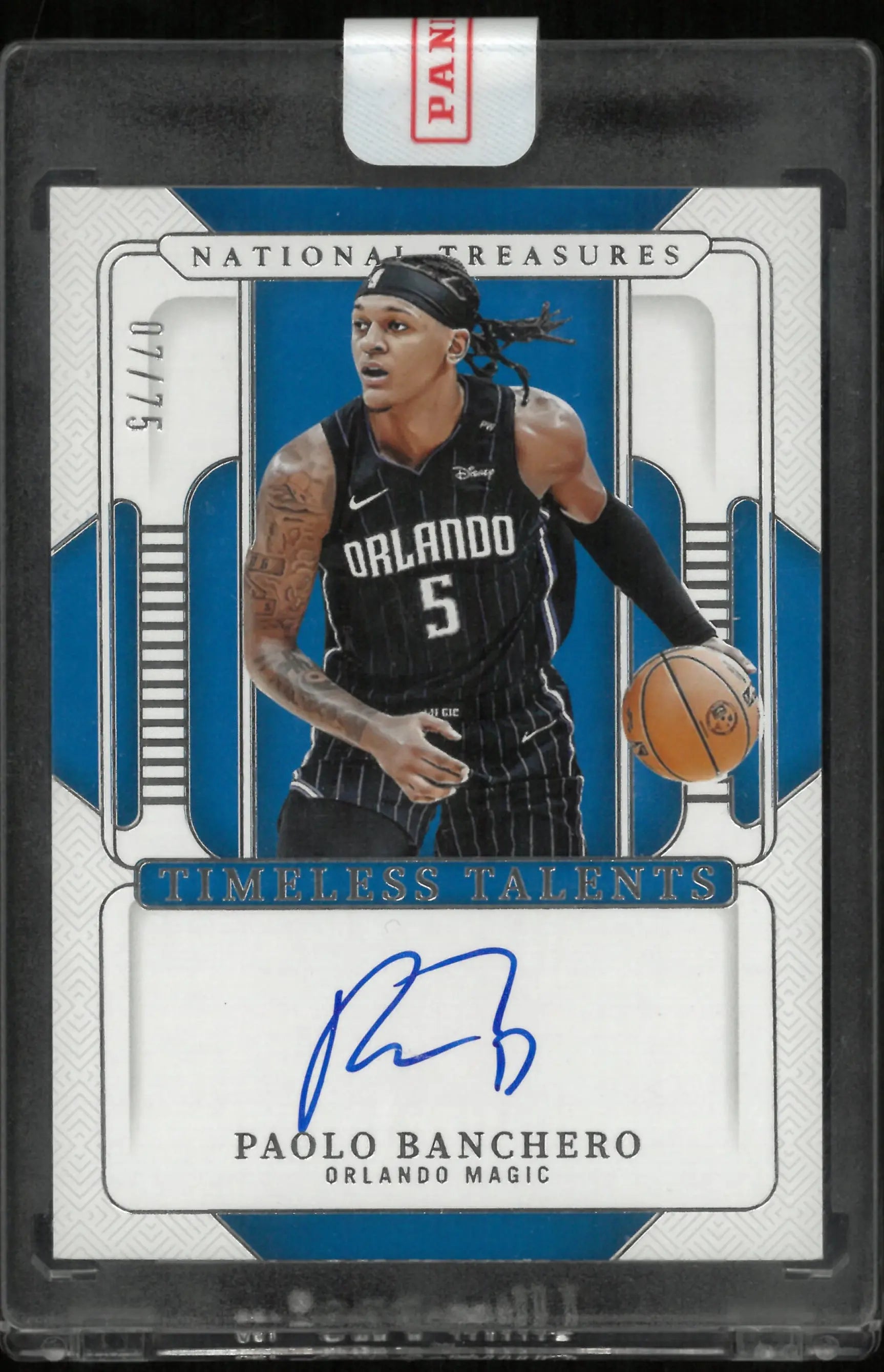 2024-25 Panini National Treasure Timeless Talents Autograph 7/75 