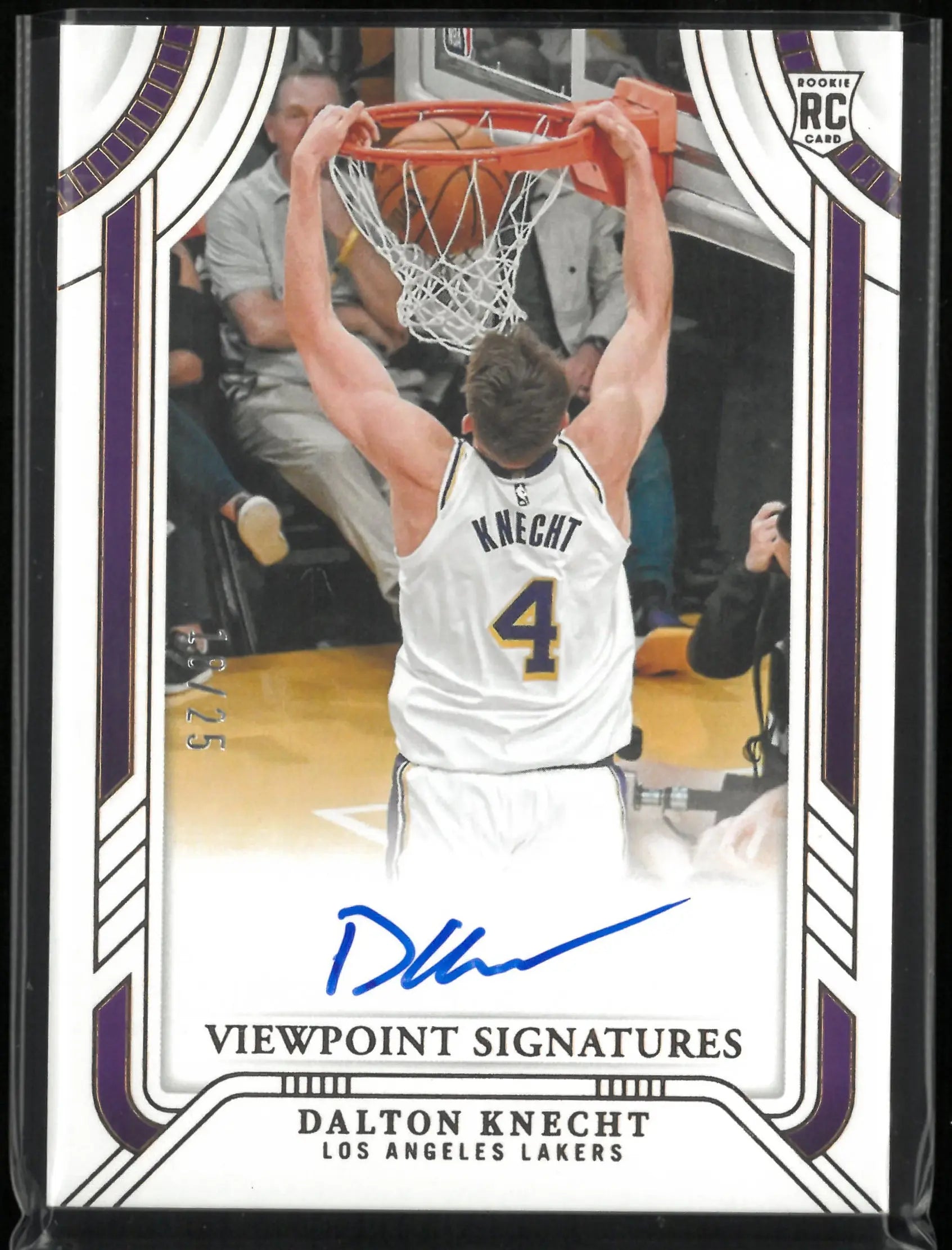 2024-25 Panini National Treasure Viewpoint Signature  Dalton Knecht Autograph /25 