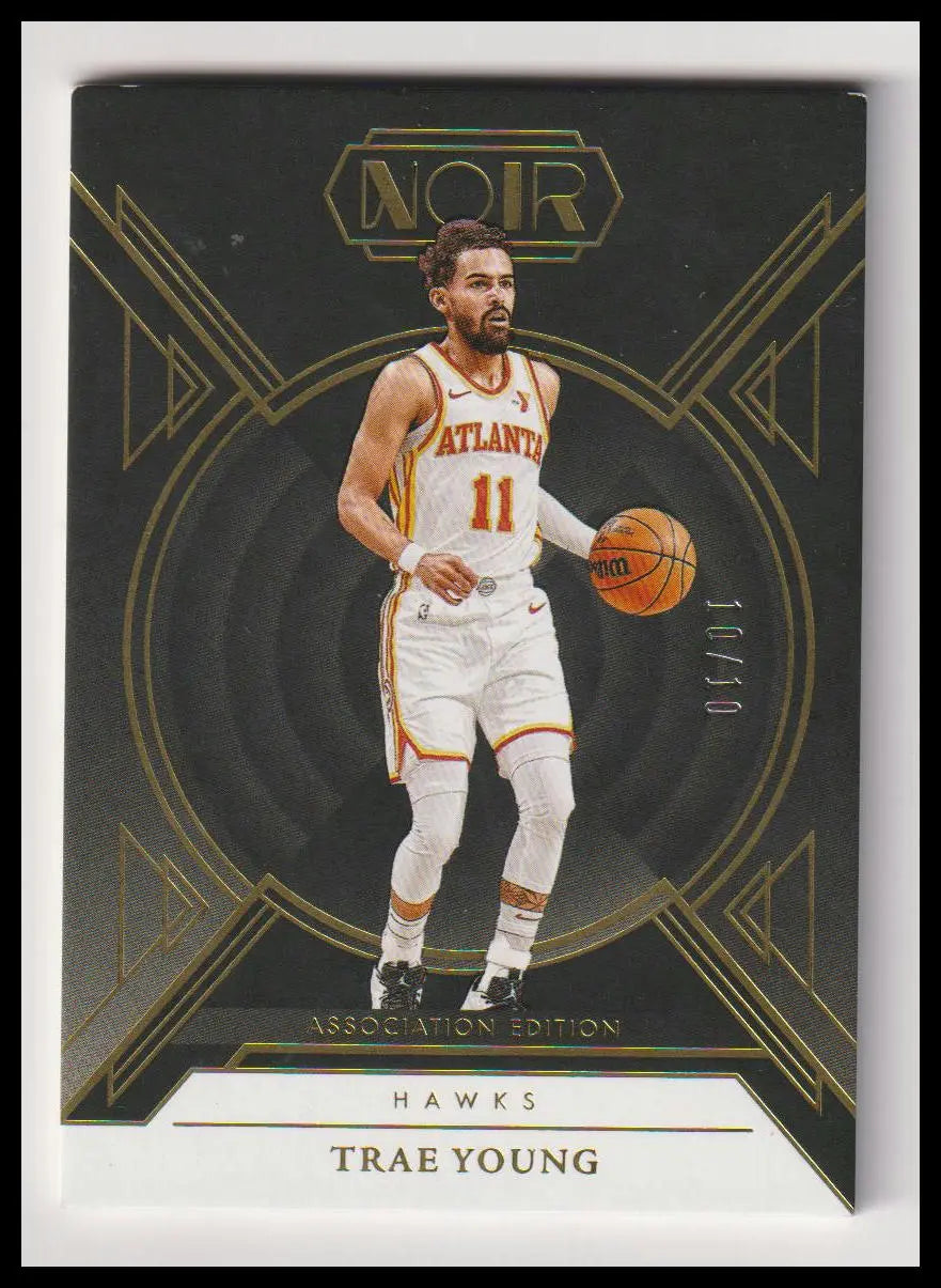 2024-25 Panini Noir Association Edition Trae Young /10 