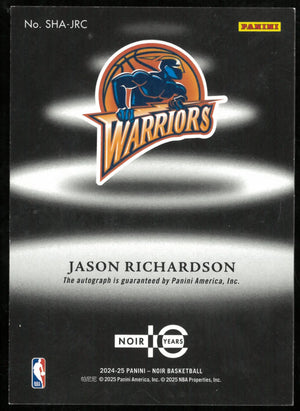 2024-25 Panini Noir Basketball Shadow Signatures Auto Jason Richardson /25 