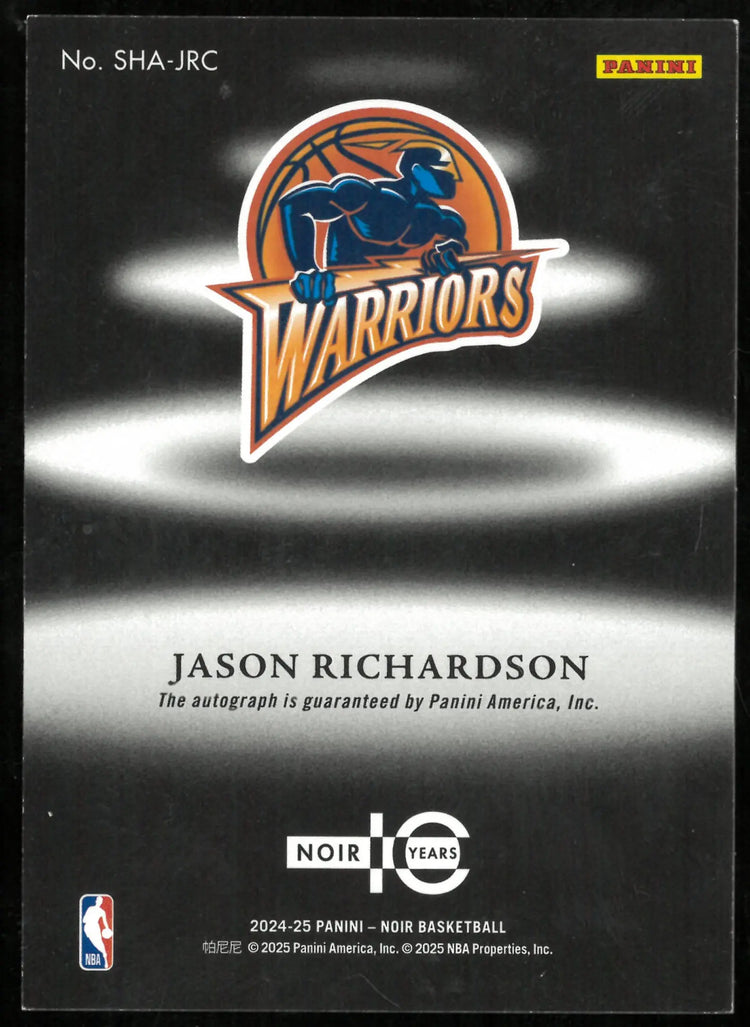 2024-25 Panini Noir Basketball Shadow Signatures Auto Jason Richardson /25 