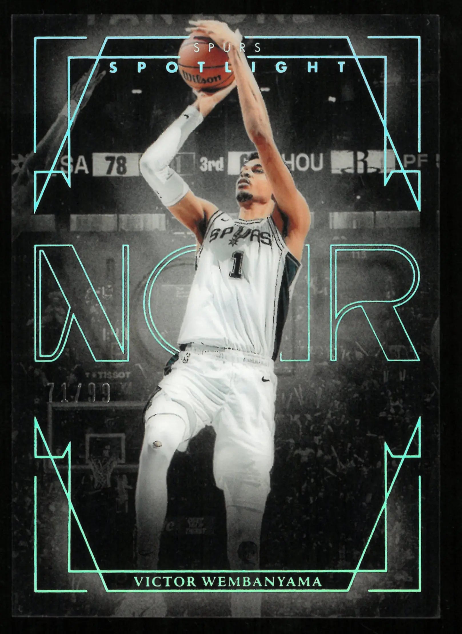 2024-25 Panini Noir Basketball Spotlight Victor Wembanyama /99 