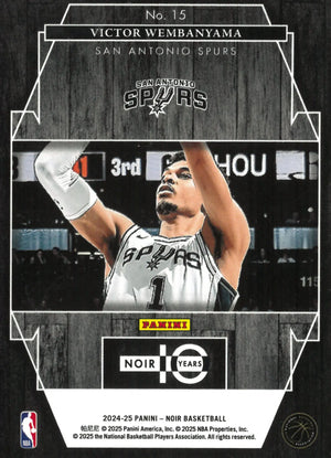 2024-25 Panini Noir Basketball Spotlight Victor Wembanyama /99 