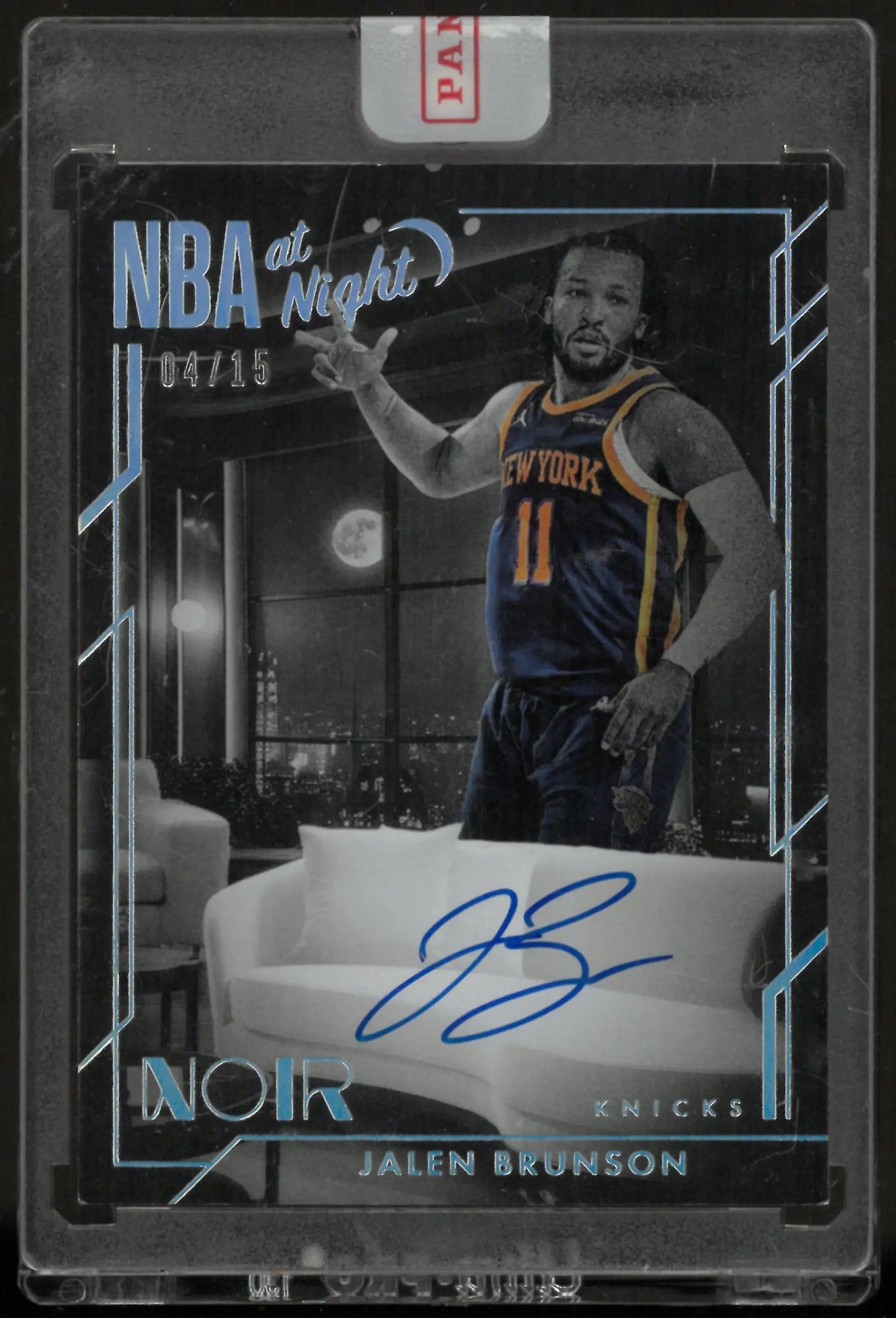 2024-25 Panini Noir NBA at Night Autograph Jalen Brunson Auto /15 