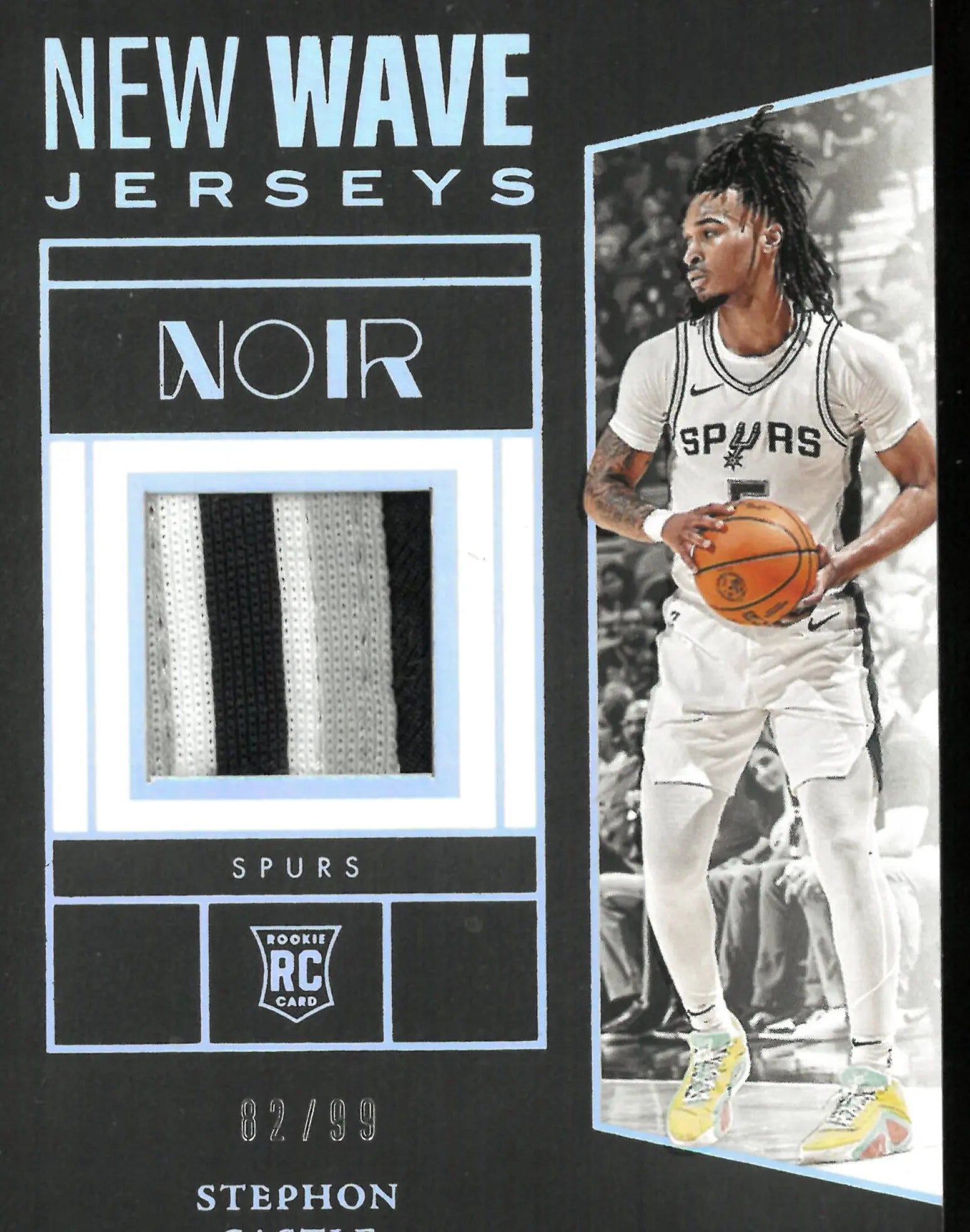 2024-25 Panini Noir Stephon Castle Jersey Patch Rookie /99 